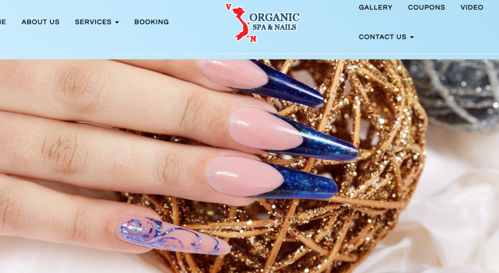 VN Organic Nails home page