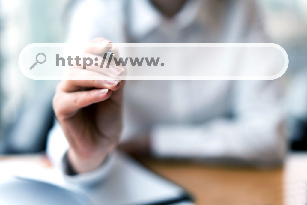Search Bar showing domain address bar for .top domain