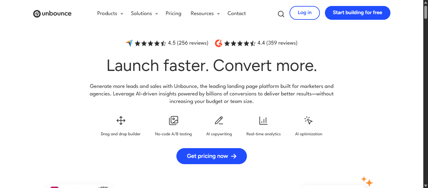 Unbounce Landing Page