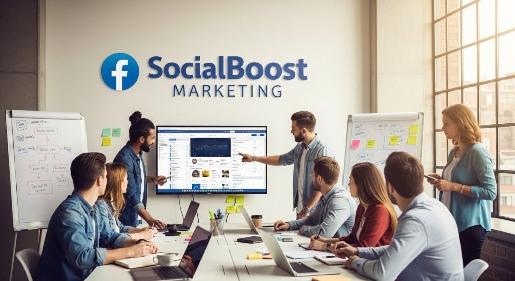 Facebook marketing agency creating a facebook marketing campaign