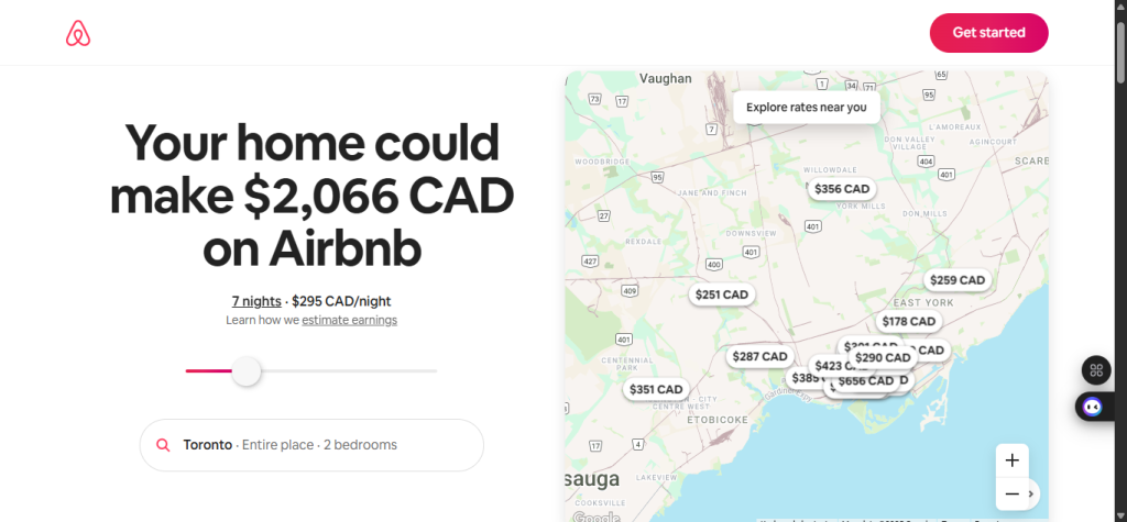ABest Landing Page Design: Airbnb