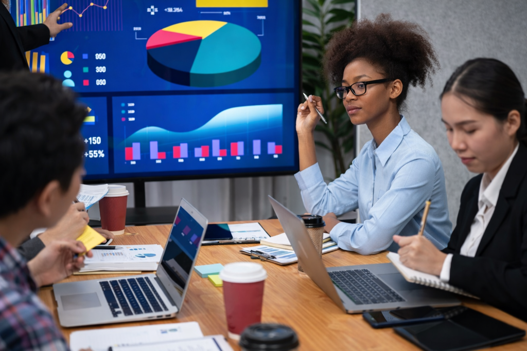 Company reviewing campaign performance